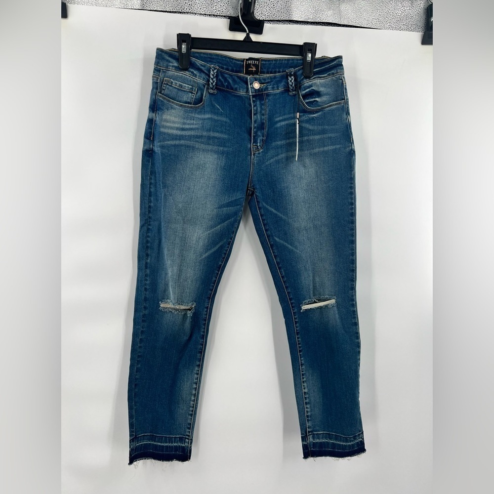 Twelve by Ontwelfth ribbed blue jeans pants size 30